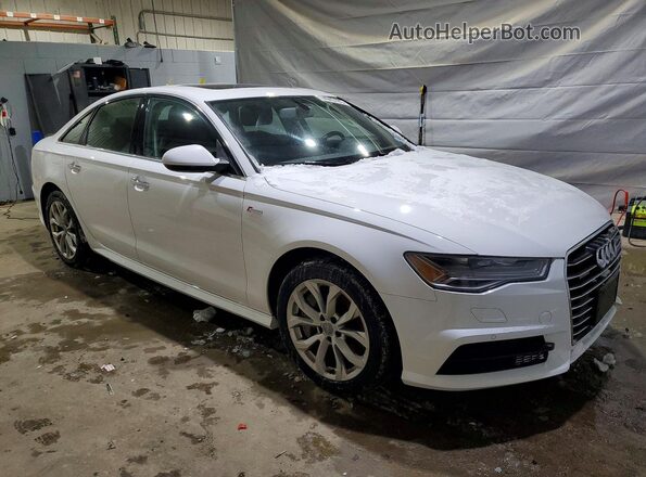 WAUG3AFC5JN037401 2018 AUDI A6 White Przód prawy