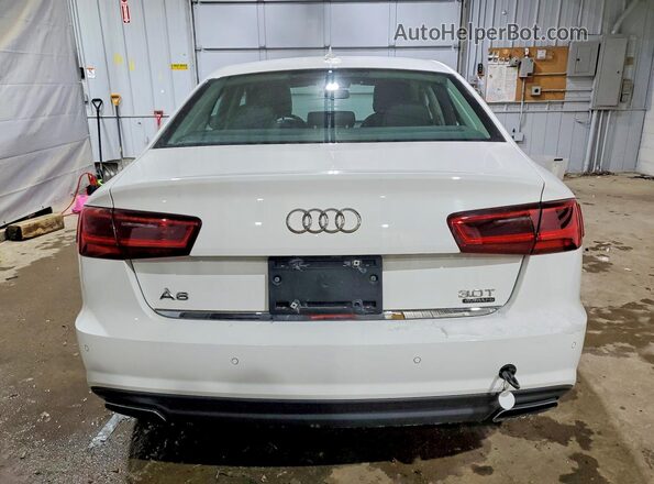 WAUG3AFC5JN037401 2018 AUDI A6 White Widok z tyłu