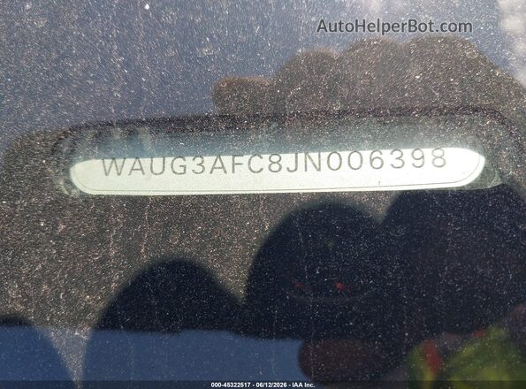 WAUG3AFC8JN006398 2018 AUDI A6 Black 