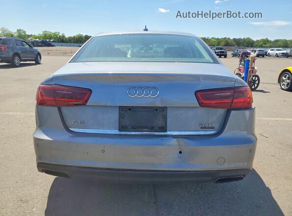 WAUG3AFC8JN011990 2018 AUDI A6 Silver Вид ззаду
