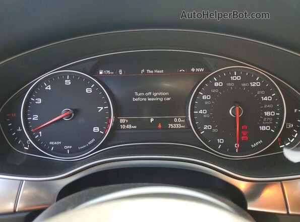 WAUG3AFC8JN065502 2018 AUDI A6 Черный Вид щитка приборов