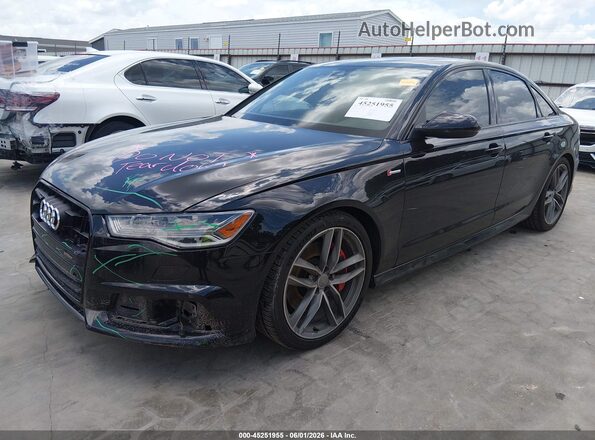 WAUG3AFCXJN033926 2018 AUDI A6 Black Front left