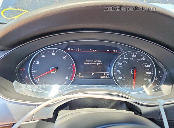 WAUG8AFC4HN017765 2017 AUDI A6 Black ხელსაწყოთა პანელის ხედი
