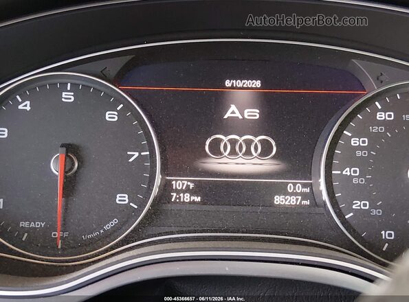 WAUG8AFC5HN052962 2017 AUDI A6 Серебряный Вид задних сидений