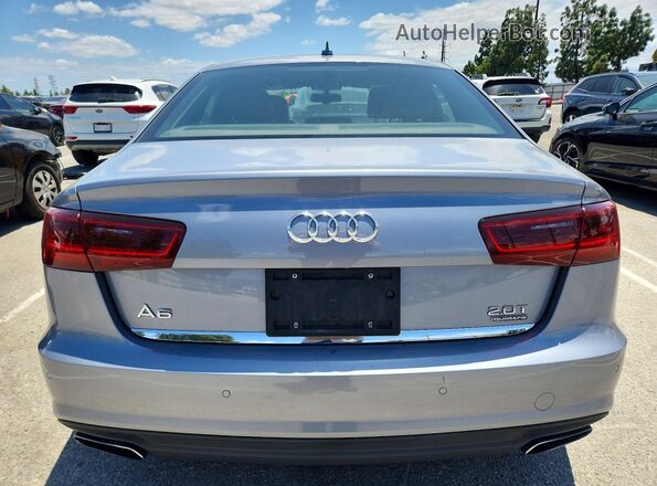 WAUG8AFC7HN038254 2017 AUDI A6 Silver Rear view