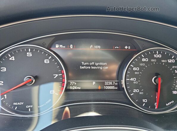 WAUG8AFC7HN038254 2017 AUDI A6 Silver Instrument cluster view