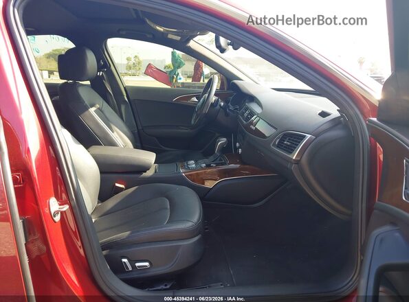 WAUG8AFC8HN031166 2017 AUDI A6 Red წინა სალონის ხედი