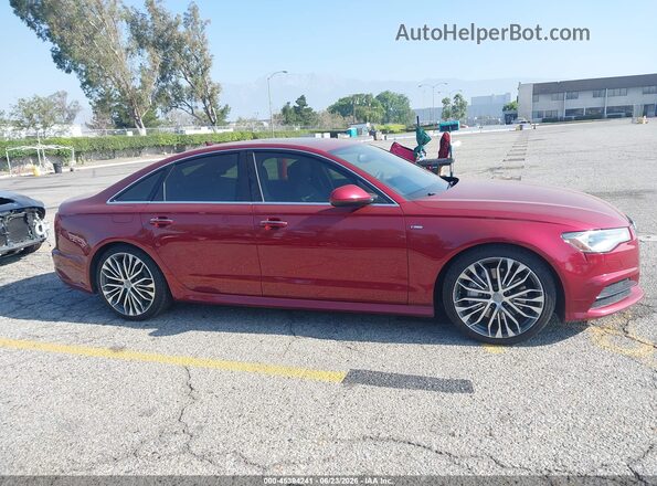 WAUG8AFC8HN031166 2017 AUDI A6 Red უკანა სალონის ხედი