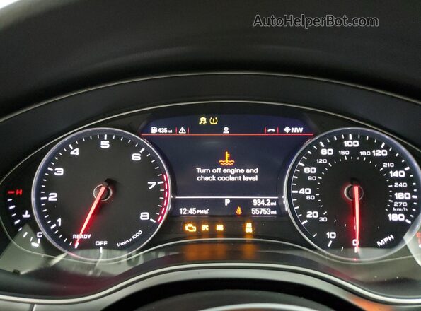 WAUG8AFC9JN028640 2018 AUDI A6 Черный Вид щитка приборов