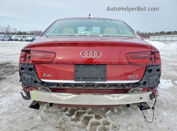 WAUG8AFCXHN127560 2017 AUDI A6 Maroon Հետևի տեսք