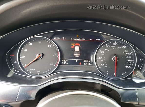 WAUG8AFCXHN127560 2017 AUDI A6 Maroon Սարքավորումների վահանակի տեսք
