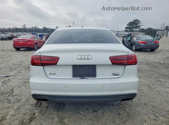 WAUG8AFCXJN046449 2018 AUDI A6 White Widok z tyłu
