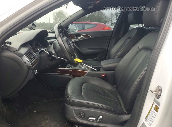 WAUG8AFCXJN046449 2018 AUDI A6 White Widok wnętrza z przodu