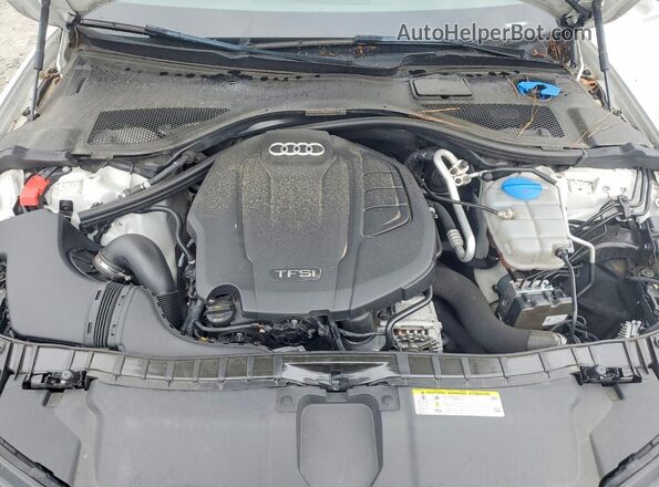 WAUG8AFCXJN046449 2018 AUDI A6 White Widok wnętrza z tyłu