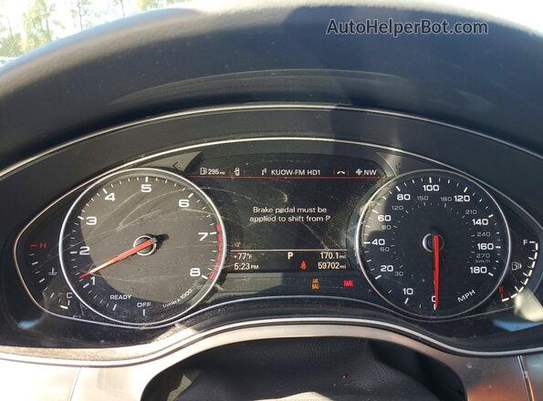 WAUGFAFC0GN014236 2016 AUDI A6 Blue Սարքավորումների վահանակի տեսք