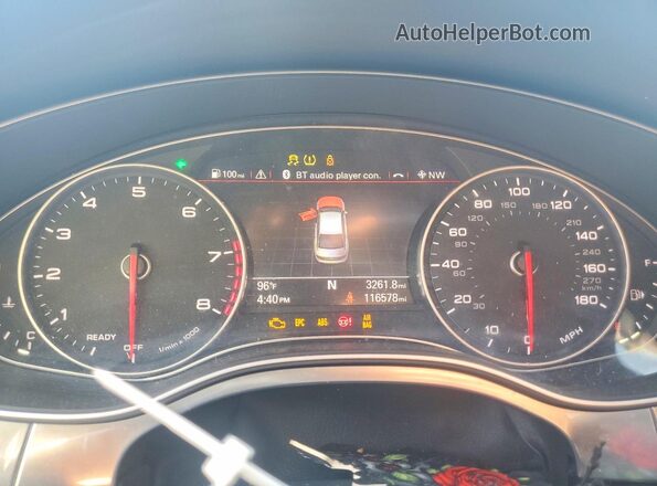WAUGFAFC0GN106947 2016 AUDI A6 Black Vista del cuadro de instrumentos
