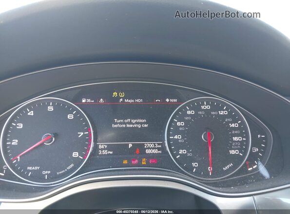 WAUGFAFC0GN110657 2016 AUDI A6 Silver უკანა სავარძლების ხედი