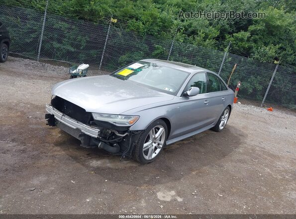 WAUGFAFC2GN178345 2016 AUDI A6 Gray Передня ліва чверть