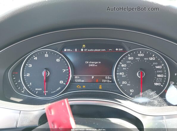 WAUGFAFC2GN180225 2016 AUDI A6 White Vista de los asientos traseros