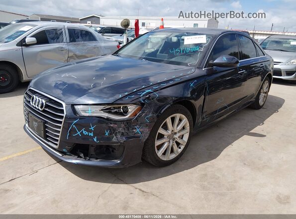 WAUGFAFC3GN014232 2016 AUDI A6 Dark Blue Передняя левая четверть