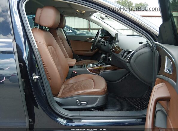 WAUGFAFC3GN014232 2016 AUDI A6 Dark Blue Вид салона спереди