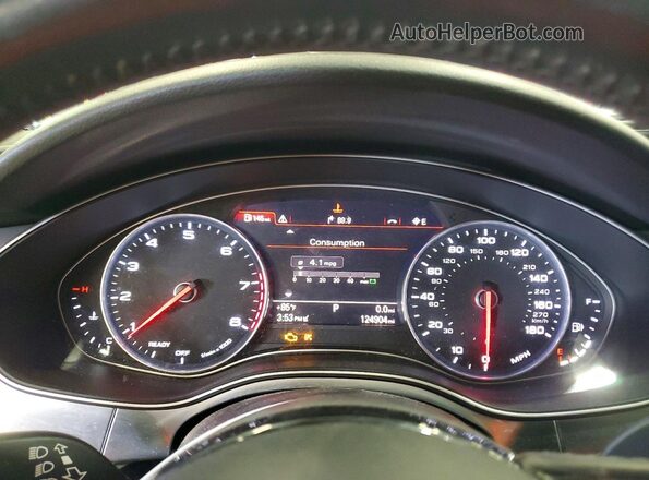 WAUGFAFC7GN008725 2016 AUDI A6 Black Вид щитка приладів