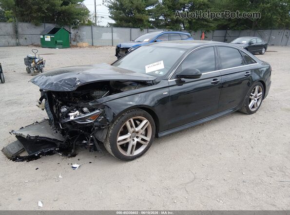WAUGFAFC7GN019921 2016 AUDI A6 Black Передня ліва чверть