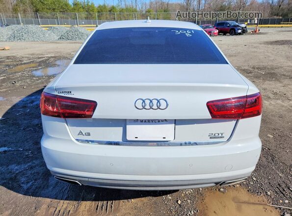 WAUGFAFCXGN053061 2016 AUDI A6 White Вид ззаду