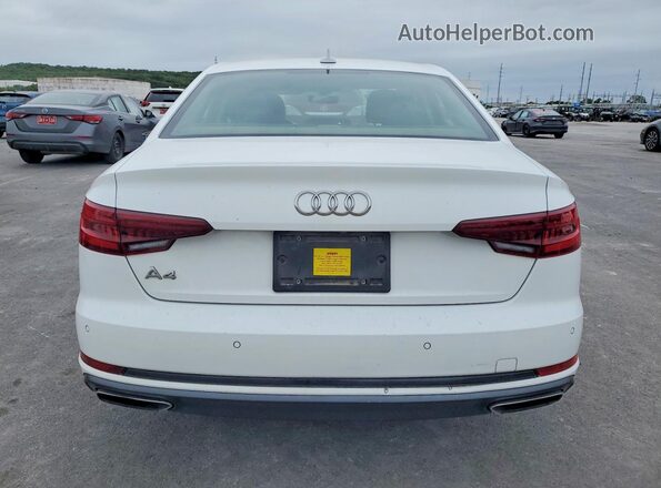 WAUGMAF40KN015409 2019 AUDI A4 White 