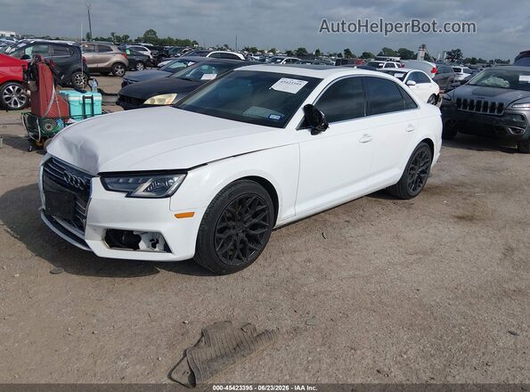 WAUGMAF41KN004211 2019 AUDI A4 White წინა მარცხენა ხედი სამი მეოთხედიდან