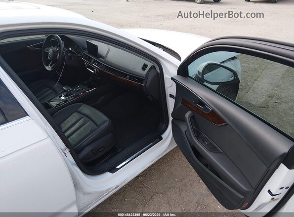 WAUGMAF41KN004211 2019 AUDI A4 White წინა სალონის ხედი