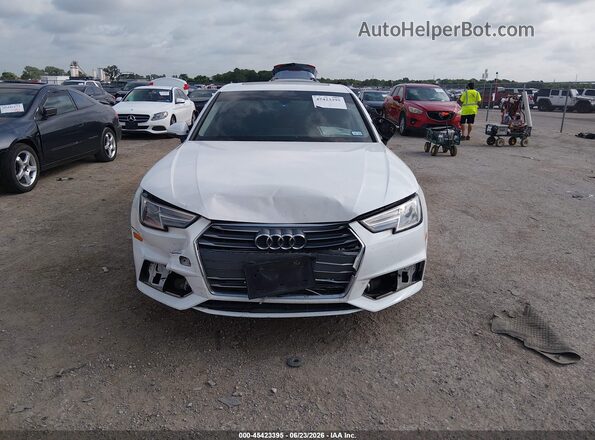 WAUGMAF41KN004211 2019 AUDI A4 White ხელსაწყოთა პანელის ხედი