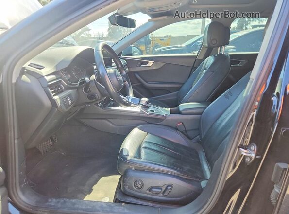 WAUGMAF44KN020645 2019 AUDI A4 Black Widok wnętrza z przodu