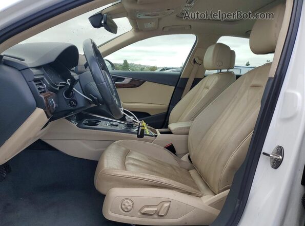 WAUGMAF45KA023030 2019 AUDI A4 White Vista interior delantera