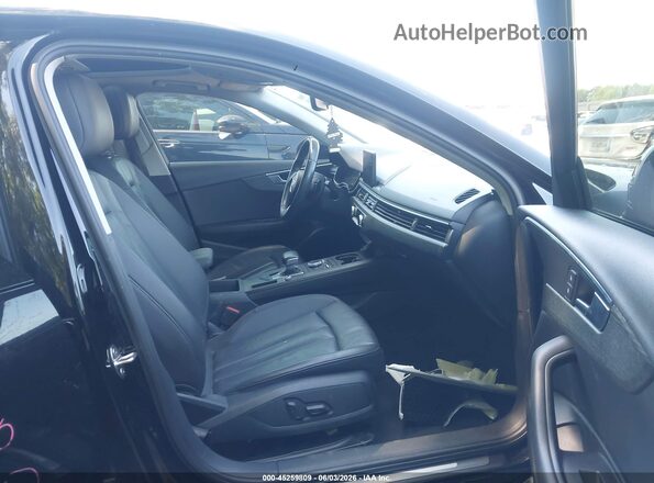 WAUGMAF45KA096317 2019 AUDI A4 Black წინა სალონის ხედი