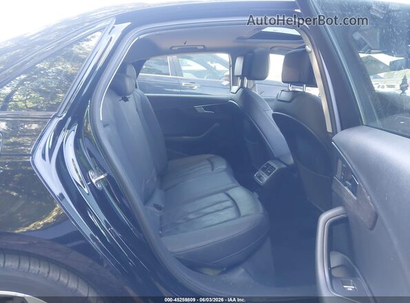 WAUGMAF45KA096317 2019 AUDI A4 Black VIN კოდის სტიკერის ხედი