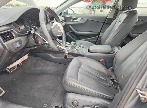 WAUGMAF45KN019892 2019 AUDI A4 Gray Widok wnętrza z przodu
