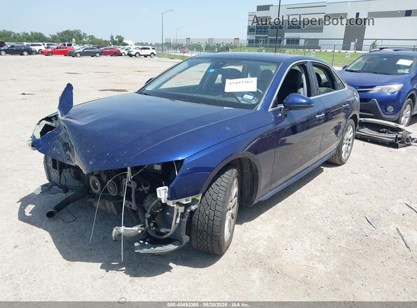 WAUGMAF48LN005292 2020 AUDI A4 Blue Przód lewy