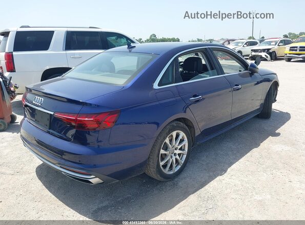 WAUGMAF48LN005292 2020 AUDI A4 Blue Tył prawy
