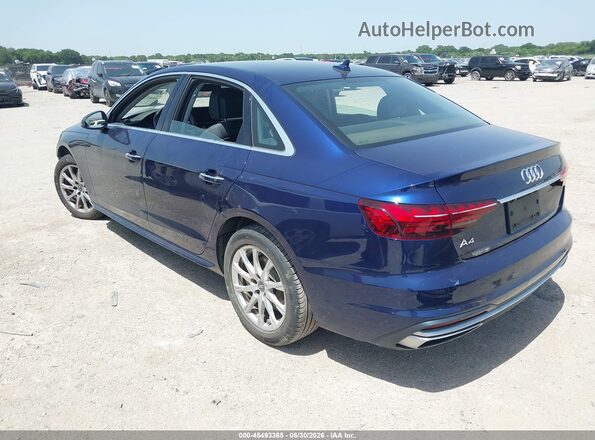 WAUGMAF48LN005292 2020 AUDI A4 Blue Tył lewy