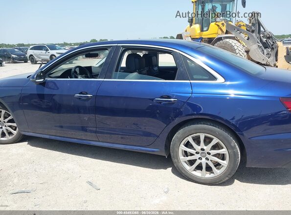 WAUGMAF48LN005292 2020 AUDI A4 Blue Widok wnętrza 360 stopni