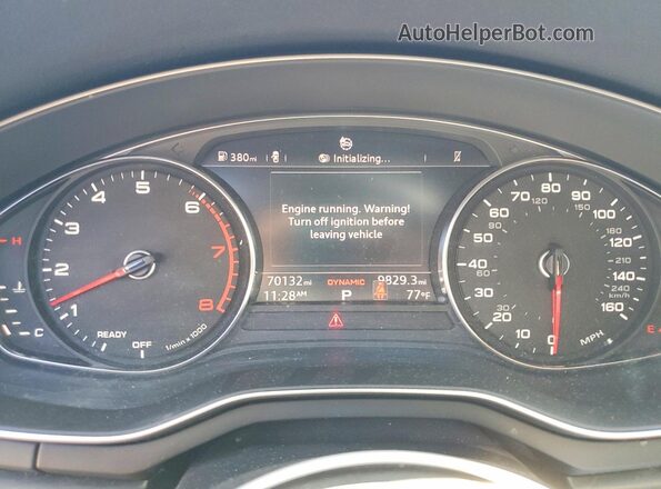 WAUGMAF4XKA023511 2019 AUDI A4 Белый Вид щитка приборов