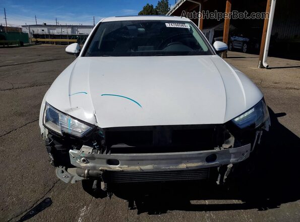 WAUGMAF4XKA023511 2019 AUDI A4 Белый Вид спереди