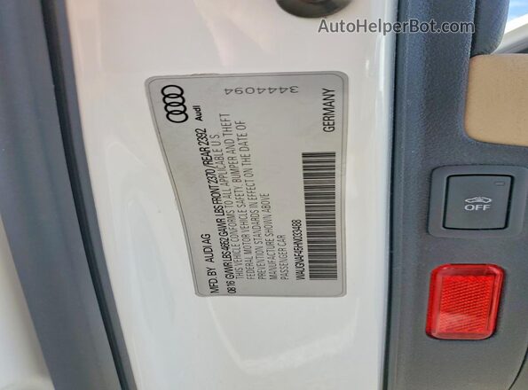 WAUGNAF45HN033488 2017 AUDI A4 White 