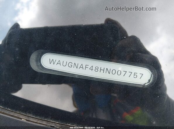 WAUGNAF48HN007757 2017 AUDI A4 Серый 