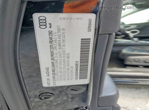 WAUGNAF48HN008519 2017 AUDI A4 Black 