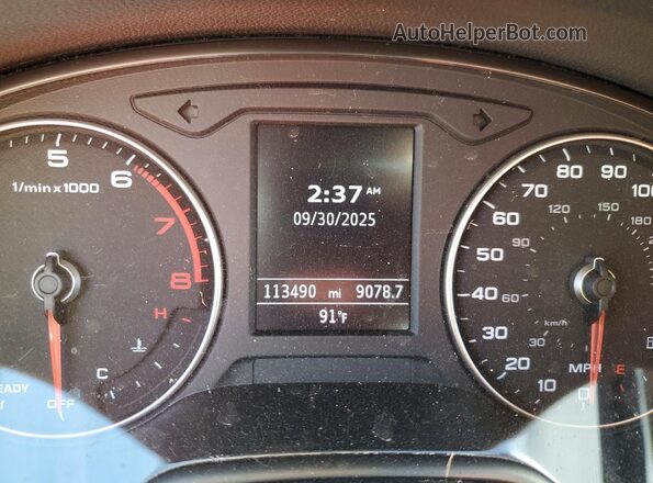WAUGUGFF2J1039172 2018 AUDI A3 Red Vista del cuadro de instrumentos
