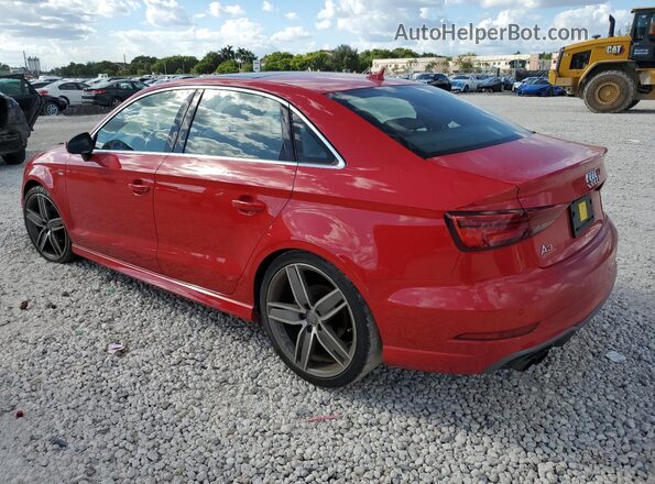 WAUGUGFF2J1039172 2018 AUDI A3 Red Trasero izquierdo
