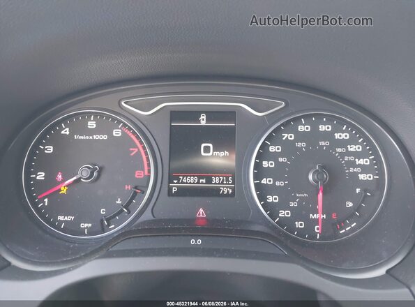 WAUGUGFF6K1009724 2019 AUDI A3 White Вид задніх сидінь