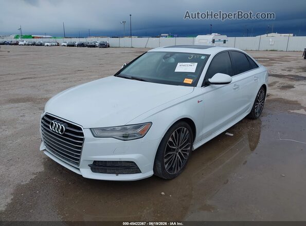 WAUH2AFC3HN100948 2017 AUDI A6 White წინა მარცხენა ხედი სამი მეოთხედიდან